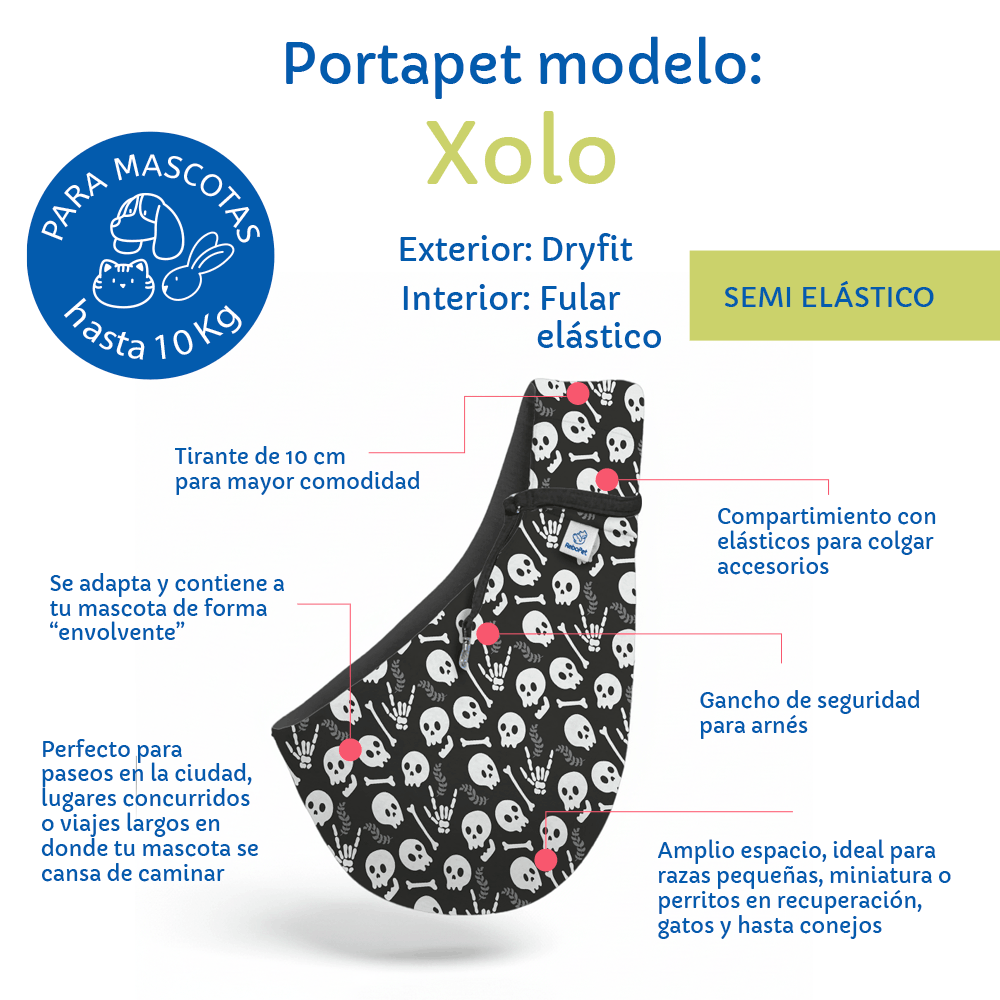 PortaPet Xolo "Calaveritas"